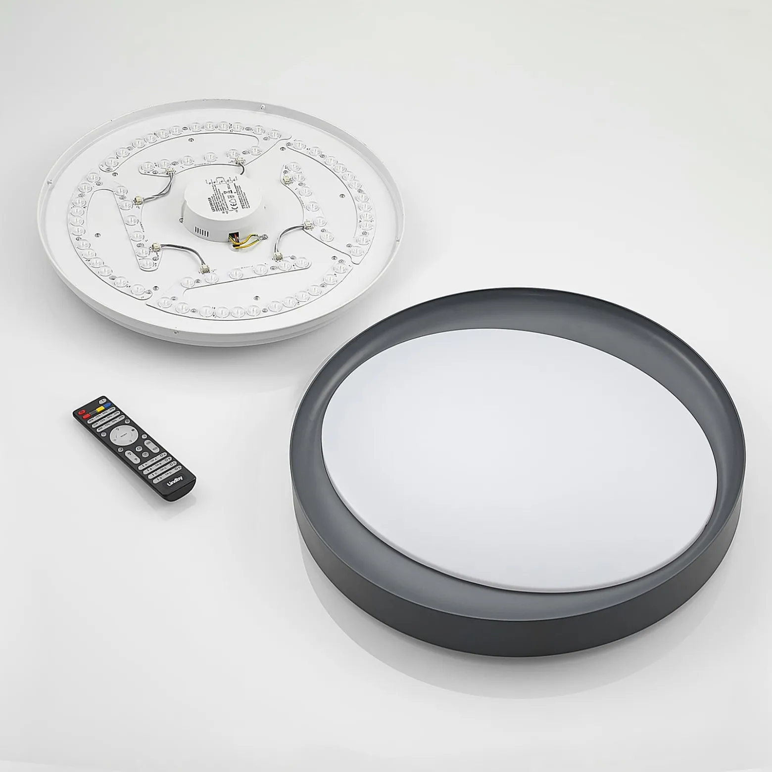 Lindby Alyano LED-Deckenleuchte, RGB, CCT, dimmbar