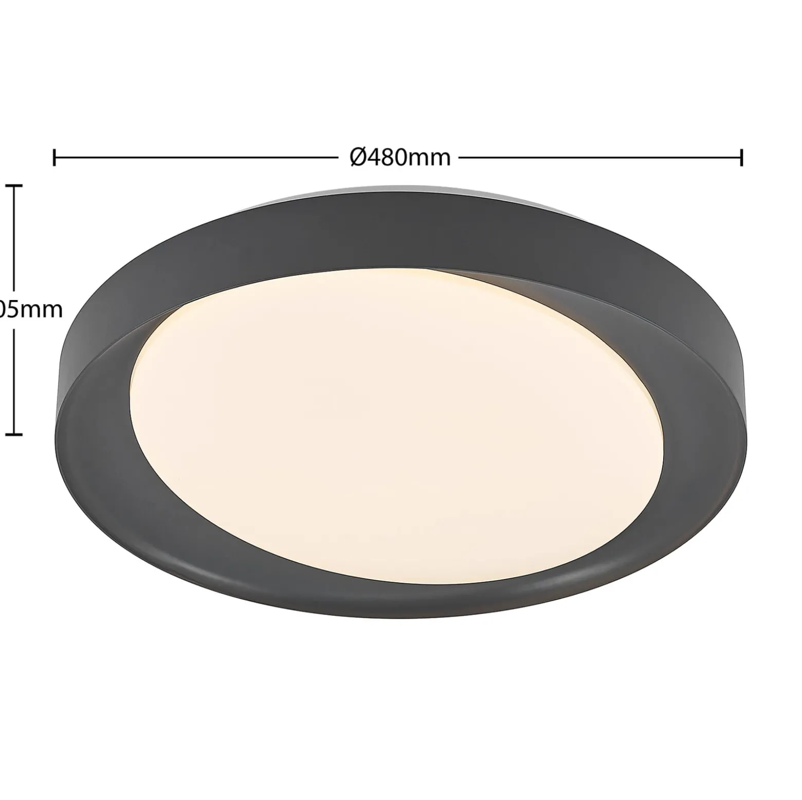 Lindby Alyano LED-Deckenleuchte, RGB, CCT, dimmbar
