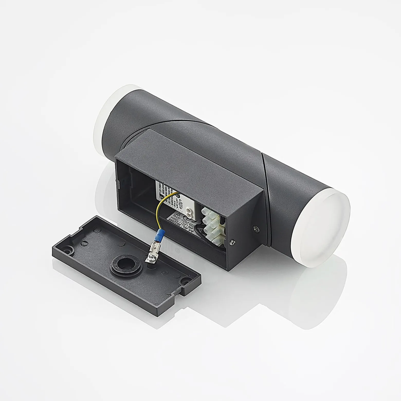 Lindby Aspyn LED-Außenwandleuchte, 2fl, Sensor
