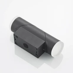 Lindby Aspyn LED-Außenwandleuchte, 2fl, Sensor