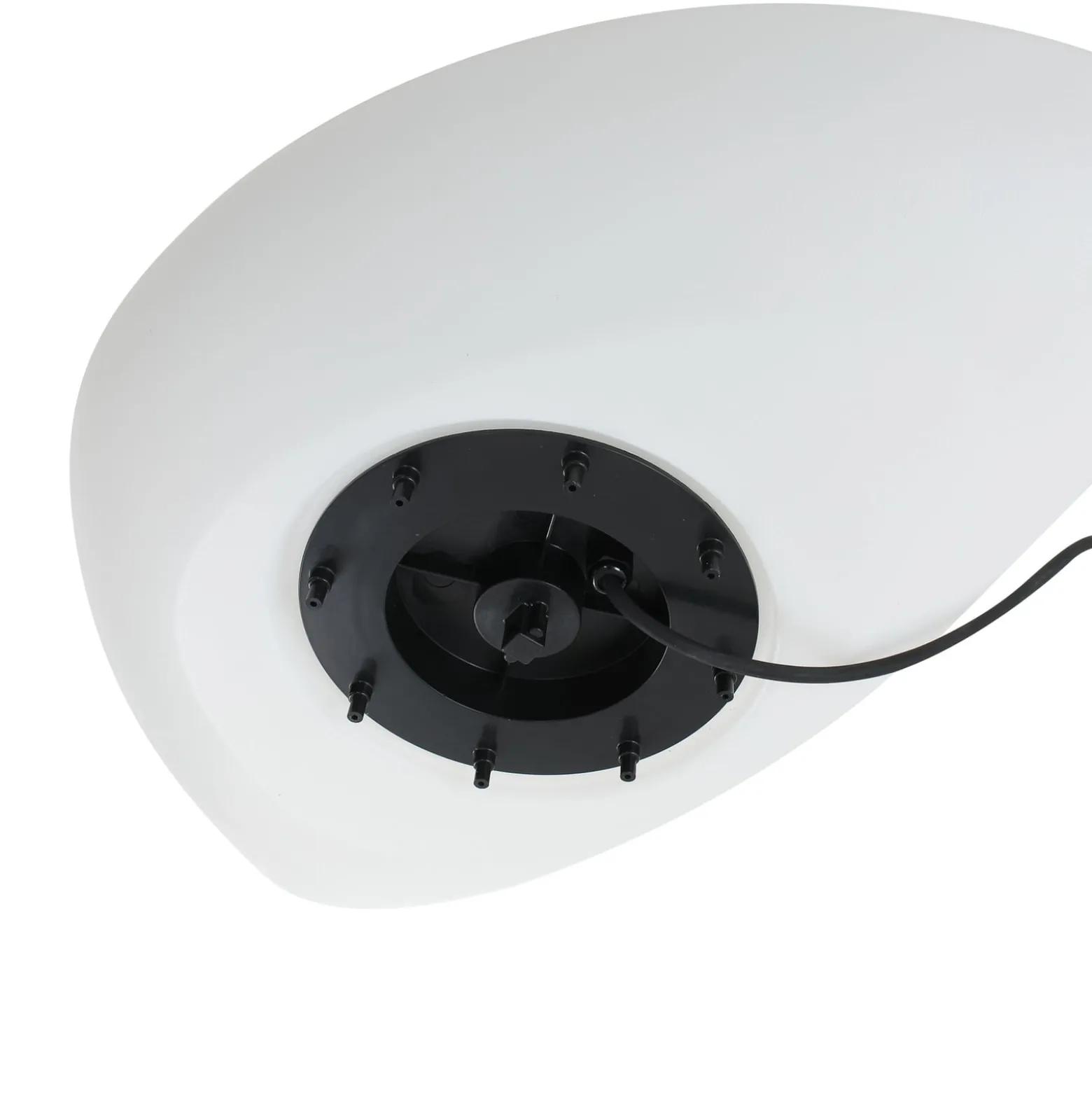 Lindby Außenbodenleuchte Arani, weiß, Kunststoff, Stecker