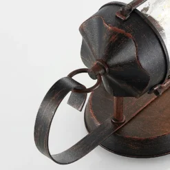Lindby Außenwandleuchte Farly, rostbraun, Alu, 17cm