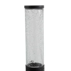 Lindby Außenwandleuchte Gavros, schwarz, Aluminium, Sensor