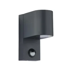 Lindby Außenwandleuchte Gelso, Alu, 15 cm, GU10, Sensor