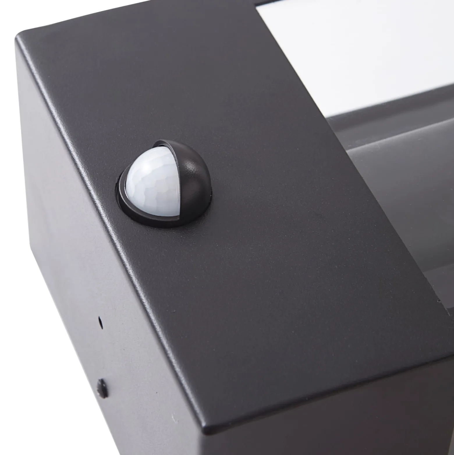 Lindby Außenwandleuchte Ilana, schwarz, Sensor, IP44, E27