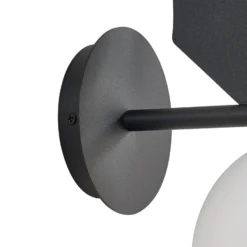 Lindby Außenwandleuchte Katti, Metall, schwarz, IP44, Katze