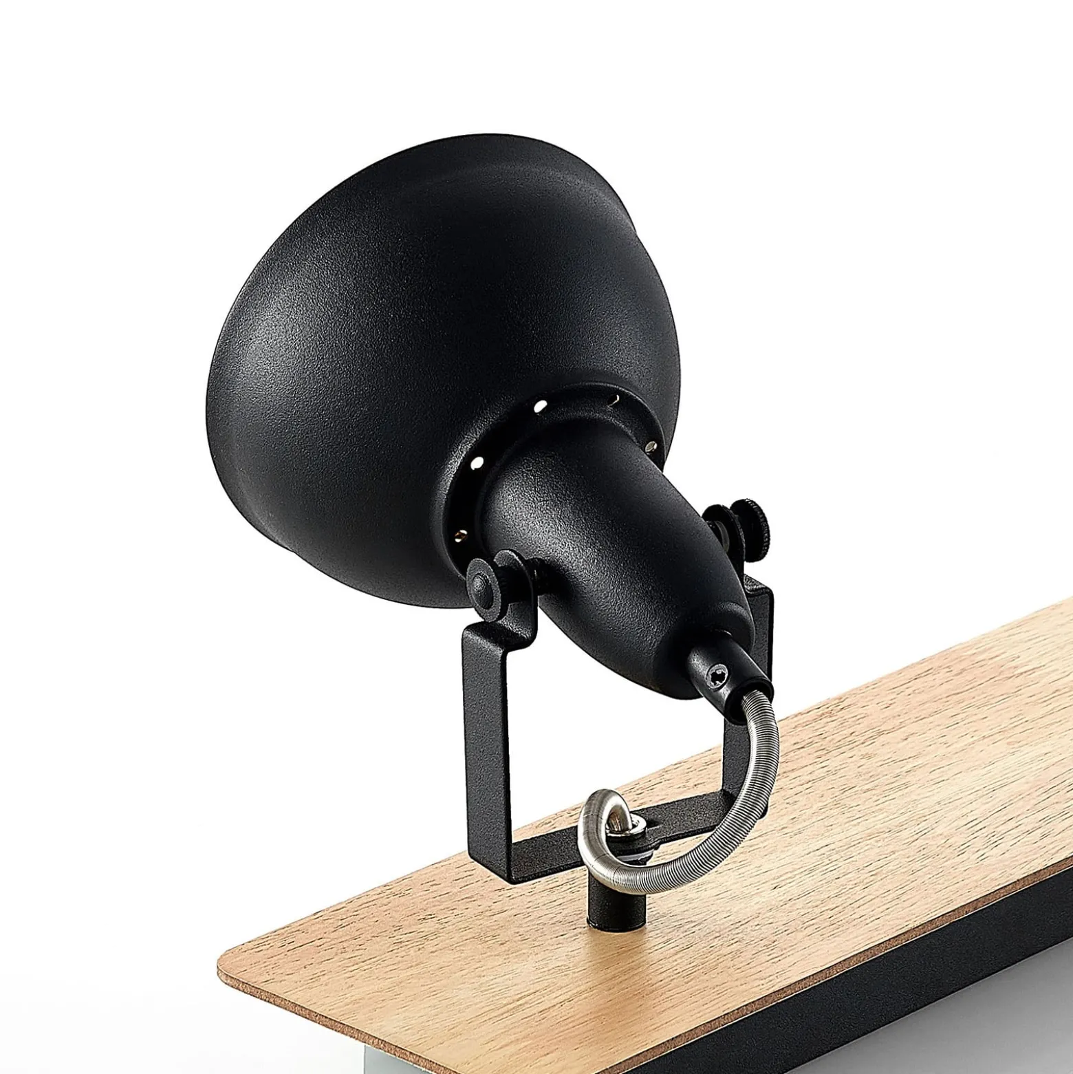 Lindby Deckenlampe Aylis, 2-flg., 40 cm, schwarz, Holz, E14