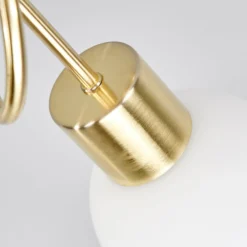 Lindby Deckenlampe Elaina, Ø52cm, 3-flg., messing, Glas, E14