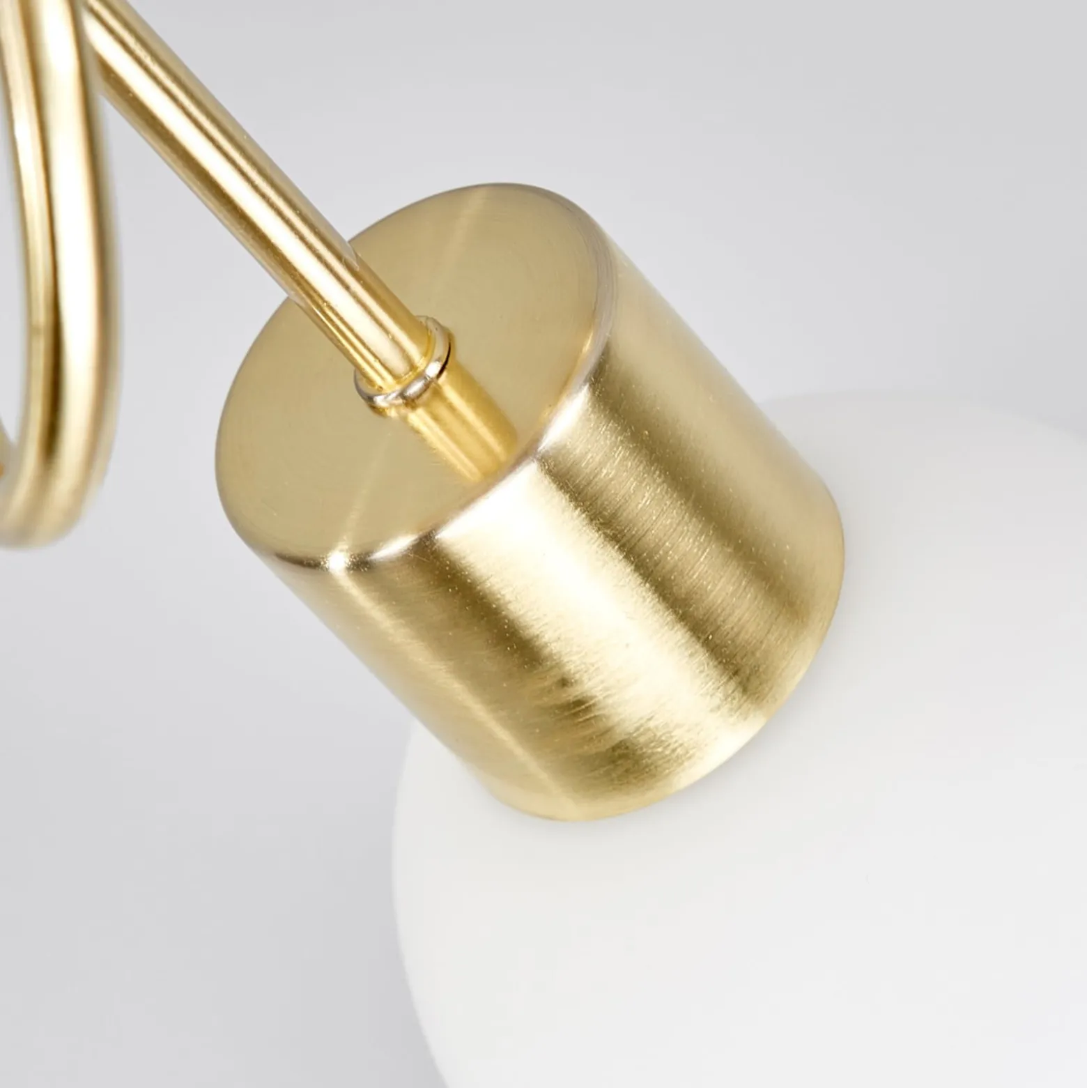 Lindby Deckenlampe Elaina, Ø52cm, 3-flg., messing, Glas, E14