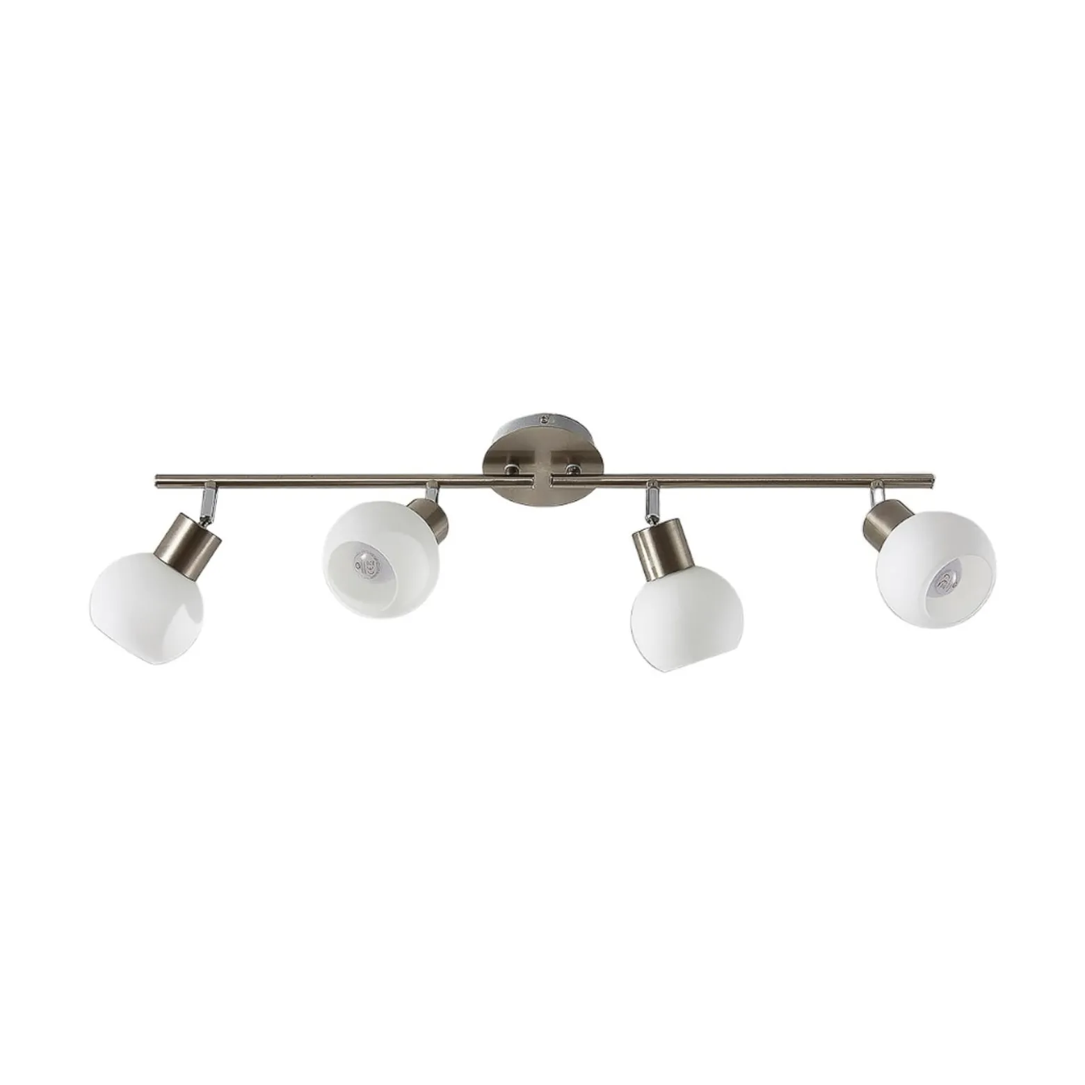 Lindby Deckenlampe Elaina, 70 cm, 4-flg., nickel, Glas, E14