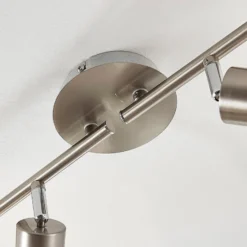 Lindby Deckenlampe Elaina, 70 cm, 4-flg., nickel, Glas, E14
