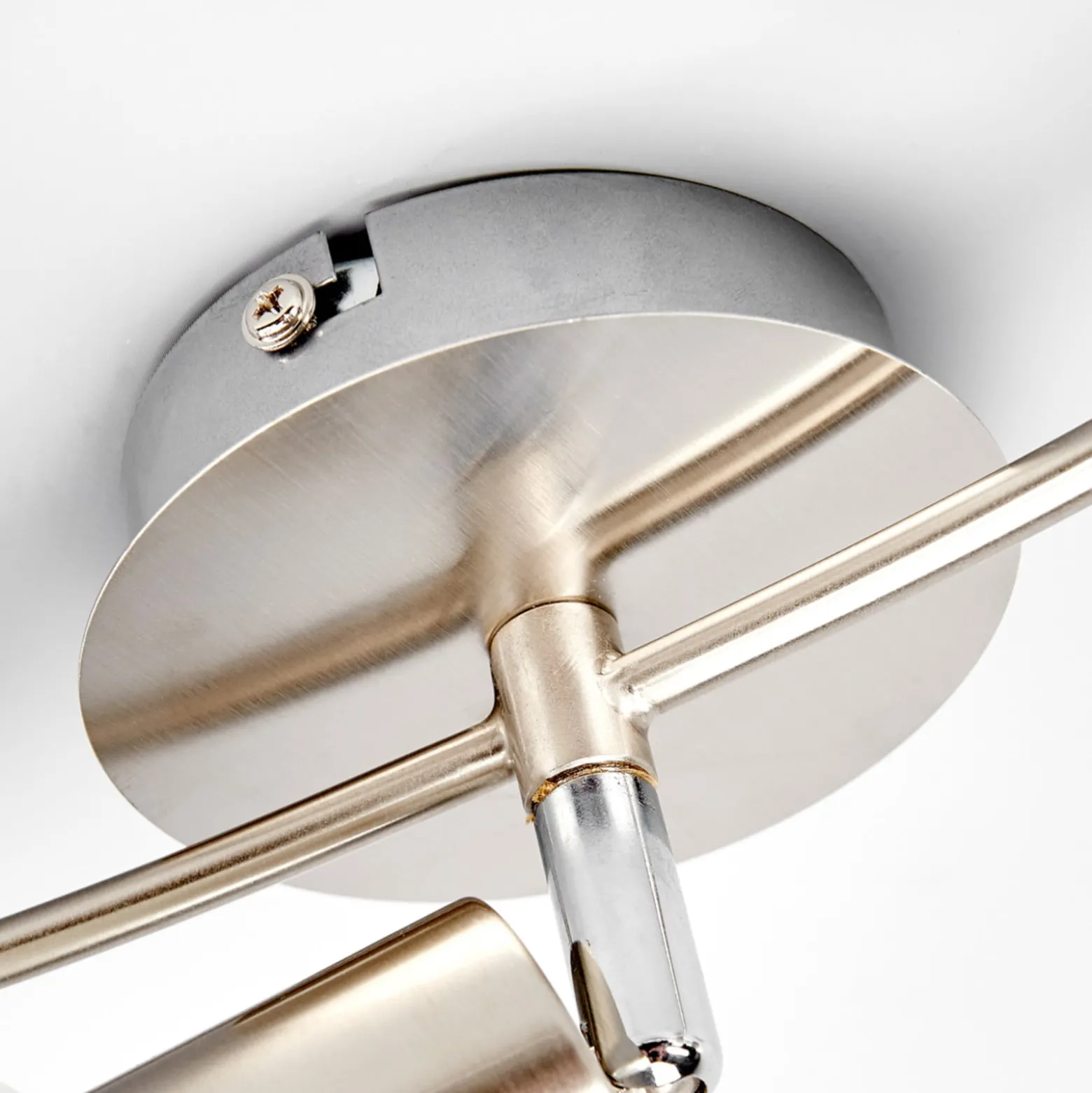 Lindby Deckenlampe Elaina, 50 cm, 3-flg., nickel, Glas, E14