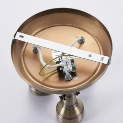 Lindby Deckenlampe Perseas, Ø 22cm, 3-flg., altmessing, GU10