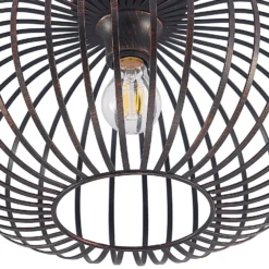 Lindby Deckenlampe Rosalea, kupferfarben, Metall, 40 cm, E27
