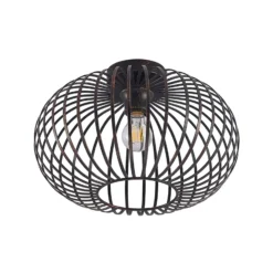 Lindby Deckenlampe Rosalea, kupferfarben, Metall, 40 cm, E27