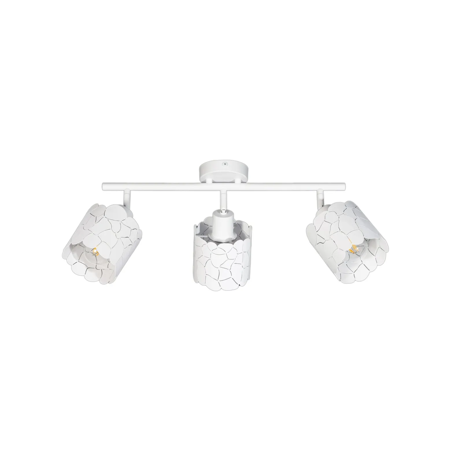 Lindby Deckenleuche Aralena, weiß, 3-flg., Länge 70,5 cm