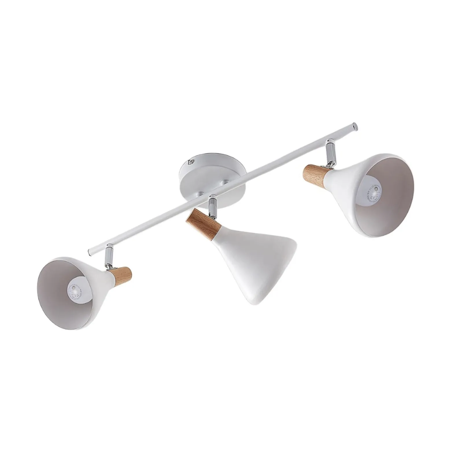 Lindby Deckenleuchte Arina, 53 cm, weiß, 3-flammig, E14
