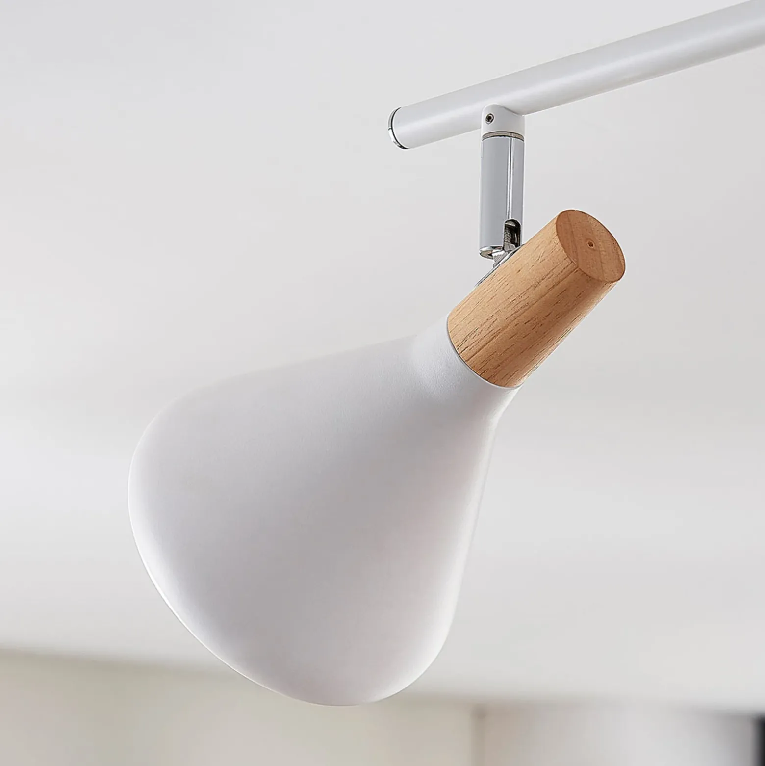 Lindby Deckenleuchte Arina, 53 cm, weiß, 3-flammig, E14