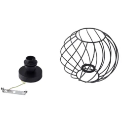 Lindby Deckenleuchte Danika, Ø 25 cm, schwarz, Metall