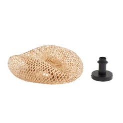 Lindby Deckenleuchte Eleane, Bambus, natur, Ø 50 cm