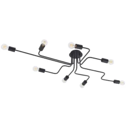 Lindby Deckenleuchte Elimar, 136 cm, 8-flammig, Metall, E27