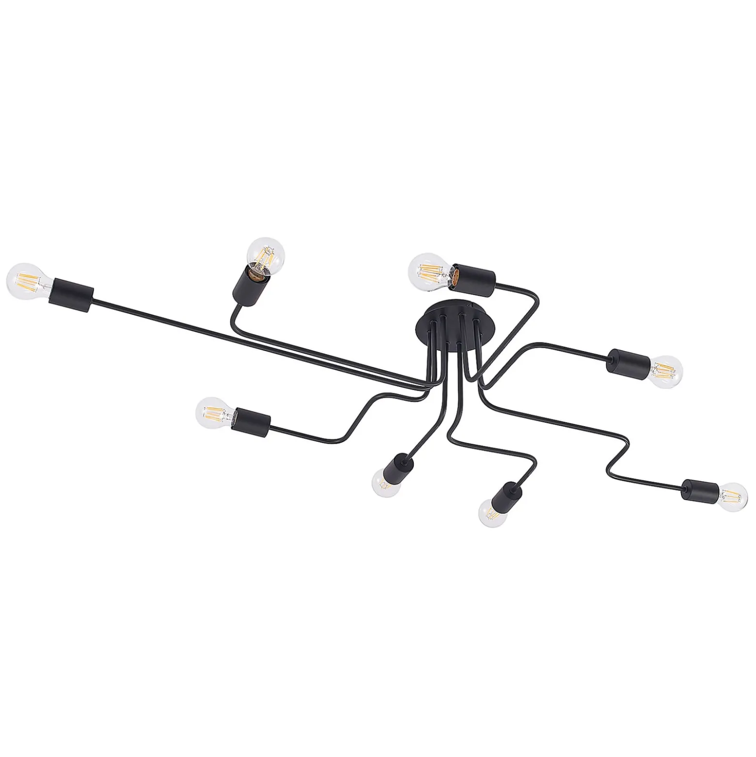 Lindby Deckenleuchte Elimar, 136 cm, 8-flammig, Metall, E27