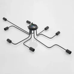 Lindby Deckenleuchte Elimar, 136 cm, 8-flammig, Metall, E27