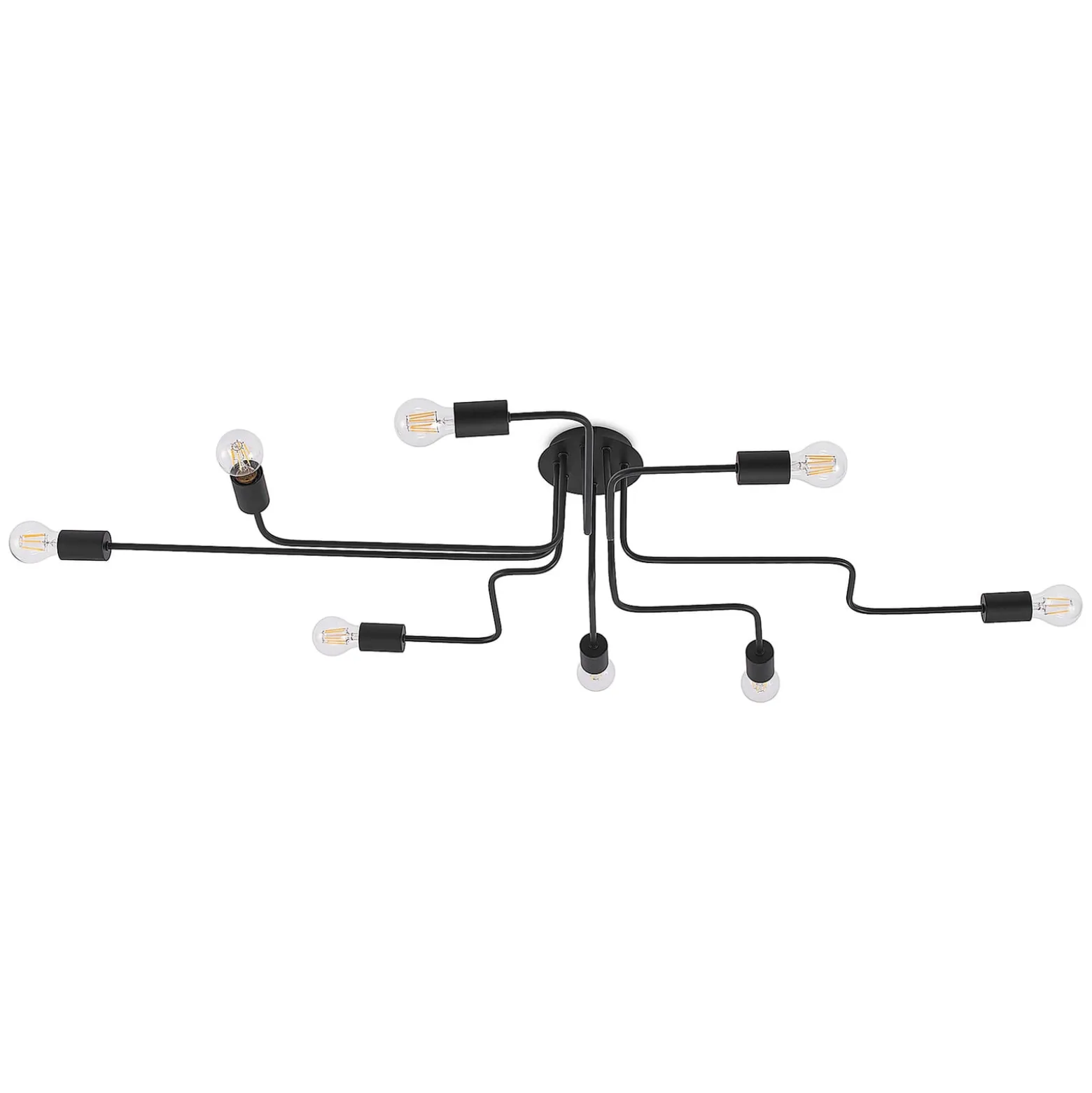 Lindby Deckenleuchte Elimar, 136 cm, 8-flammig, Metall, E27