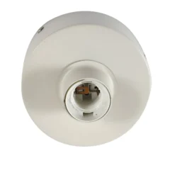 Lindby Deckenleuchte Elover, beige, Ø 45 cm, Eisen