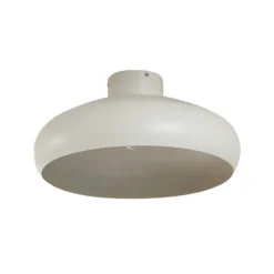Lindby Deckenleuchte Elover, beige, Ø 45 cm, Eisen