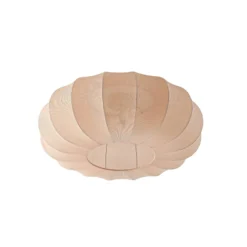 Lindby Deckenleuchte Helin, beige, Ø 60 cm, Textil, 3 x E27