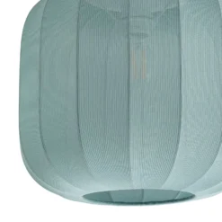 Lindby Deckenleuchte Helin, blau, Stoff, Ø 35 cm