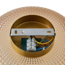 Lindby Deckenleuchte Hildur, Ø 25 cm, amber, Glas