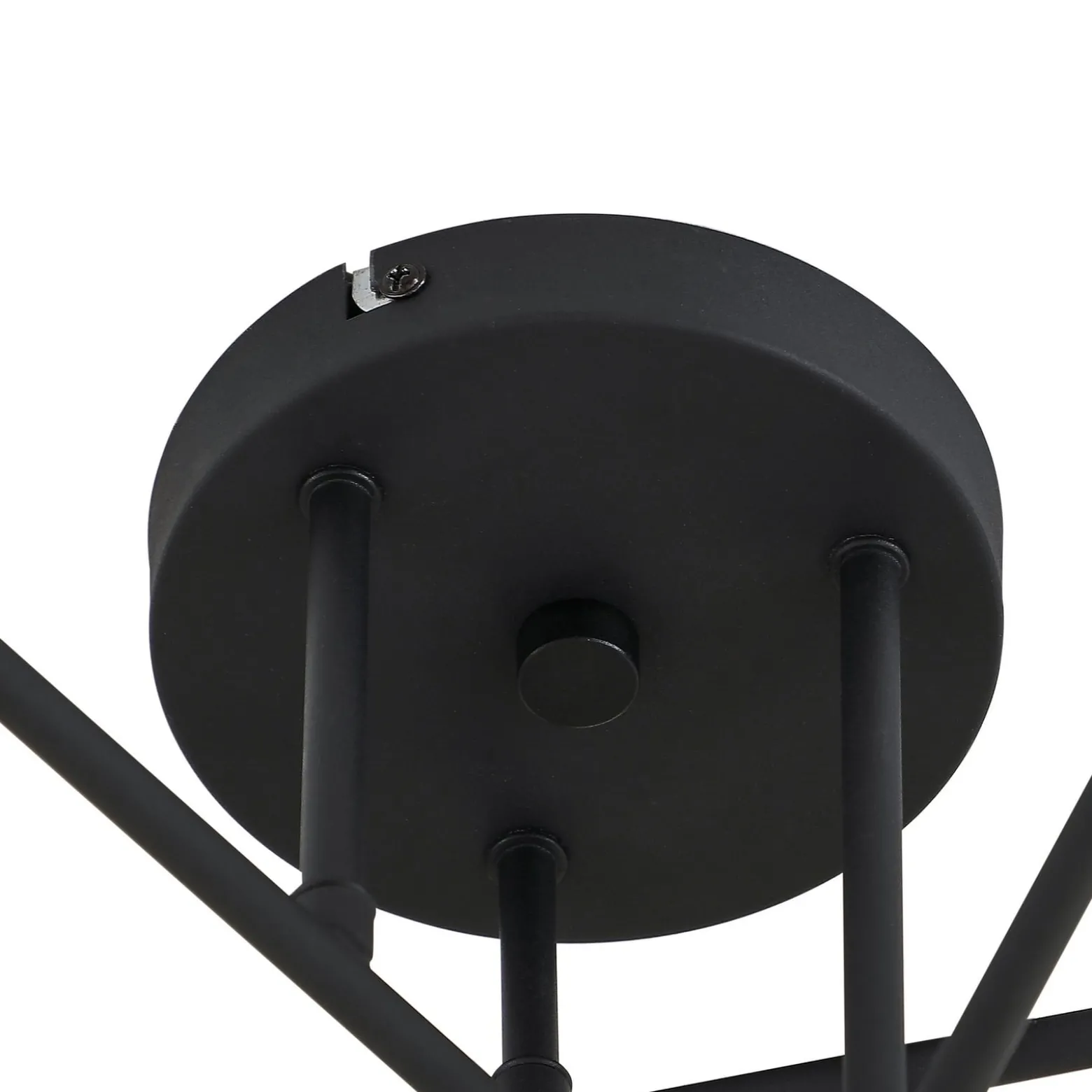Lindby Deckenleuchte Isamer, rauchgrau/amber, Ø 80 cm, Kugel