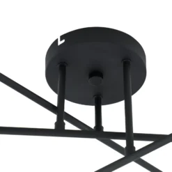 Lindby Deckenleuchte Isamer, rauchgrau, Ø 80 cm, Kugel