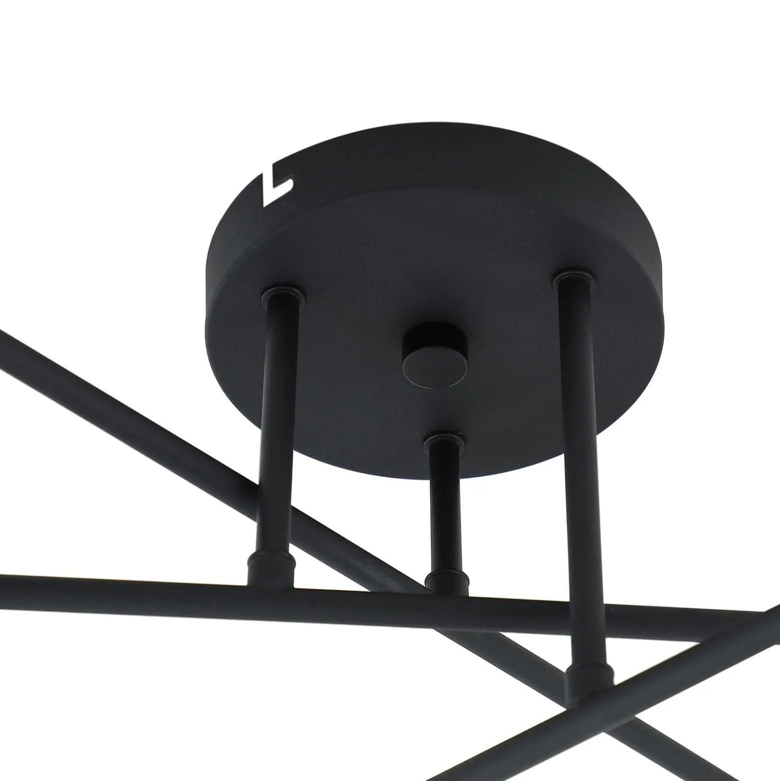 Lindby Deckenleuchte Isamer, rauchgrau, Ø 80 cm, Kugel