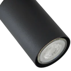 Lindby Deckenleuchte Joffrey, 78 cm, schwarz, 5-flg., GU10