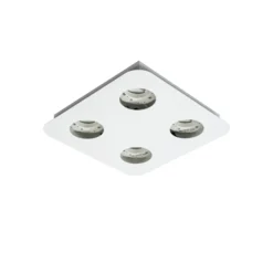 Lindby Deckenleuchte Jyla, weiß matt, 25 x 25 cm, 4-flammig