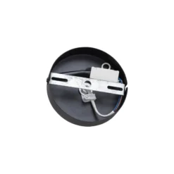 Lindby Deckenleuchte Kaelen, schwarz, Eisen, Ø 45 cm, E27