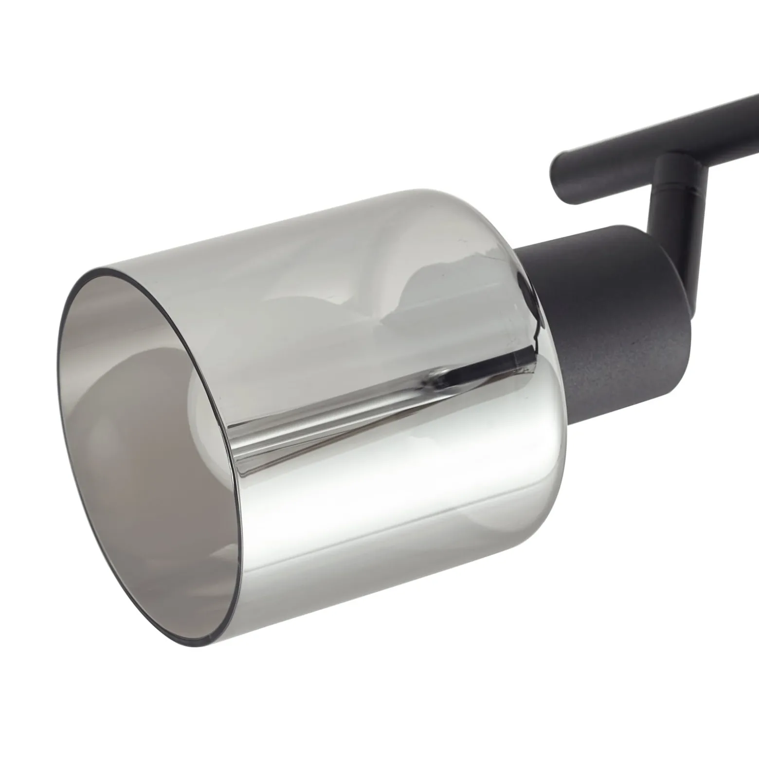 Lindby Deckenleuchte Netty, 4-flammig, grau, Glas