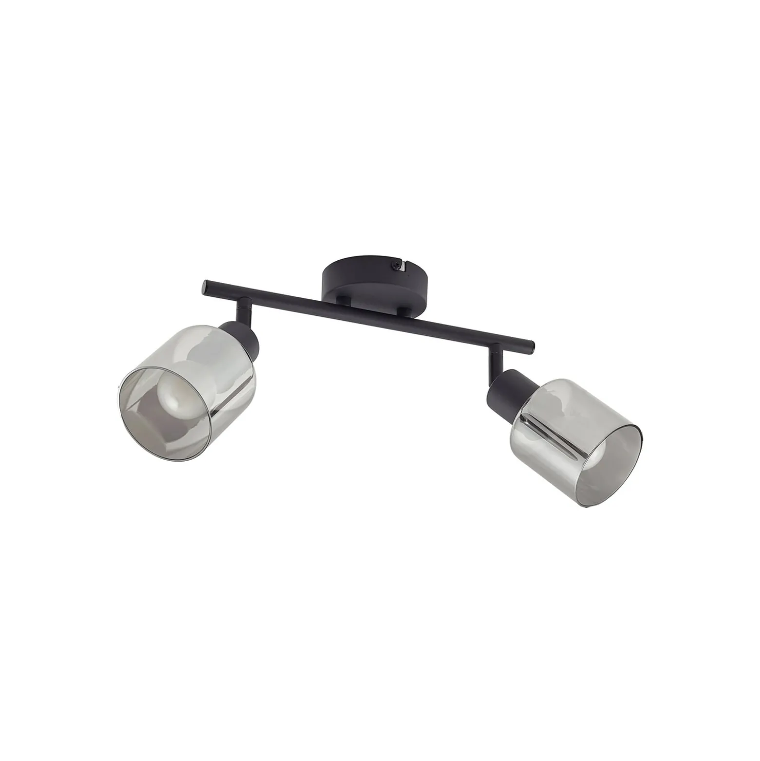Lindby Deckenleuchte Netty, 4-flammig, grau, Glas