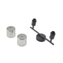 Lindby Deckenleuchte Netty, 4-flammig, grau, Glas