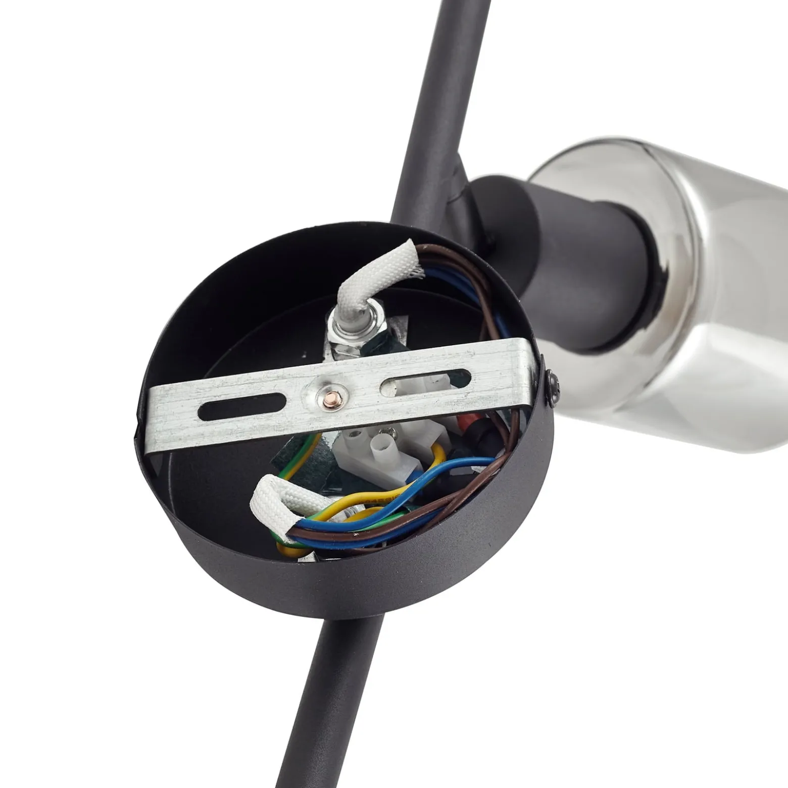 Lindby Deckenleuchte Netty, 4-flammig, grau, Glas