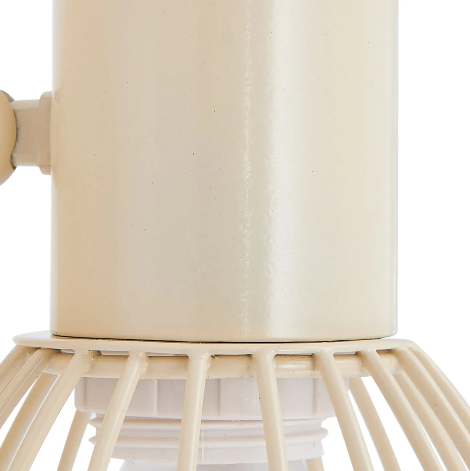 Lindby Deckenleuchte Piena, beige, 1-flg., Metall, Ø 93,cm