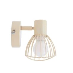 Lindby Deckenleuchte Piena, beige, 1-flg., Metall, Ø 93,cm
