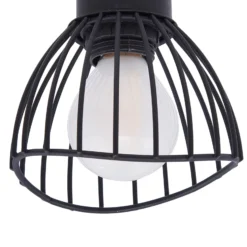 Lindby Deckenleuchte Piena, schwarz, 2-flg., Metall, 39cm