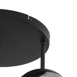 Lindby Deckenleuchte Teeja, rauch, 3-flg., Ø47cm, Glas, E27