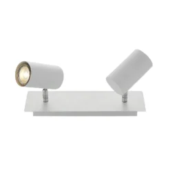 Lindby Deckenstrahler Joffrey, 31 cm, 2-flg., weiß, GU10