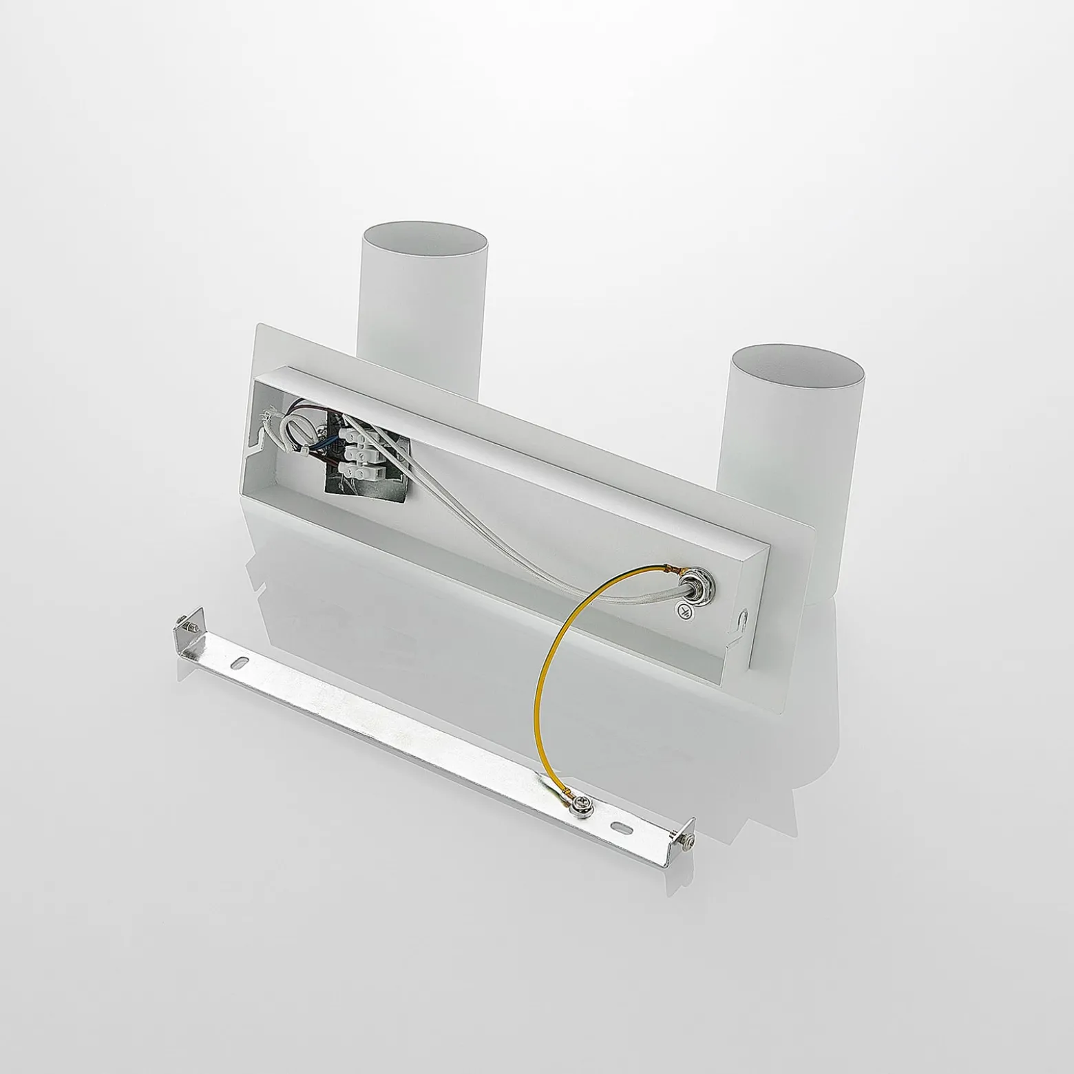 Lindby Deckenstrahler Joffrey, 31 cm, 2-flg., weiß, GU10
