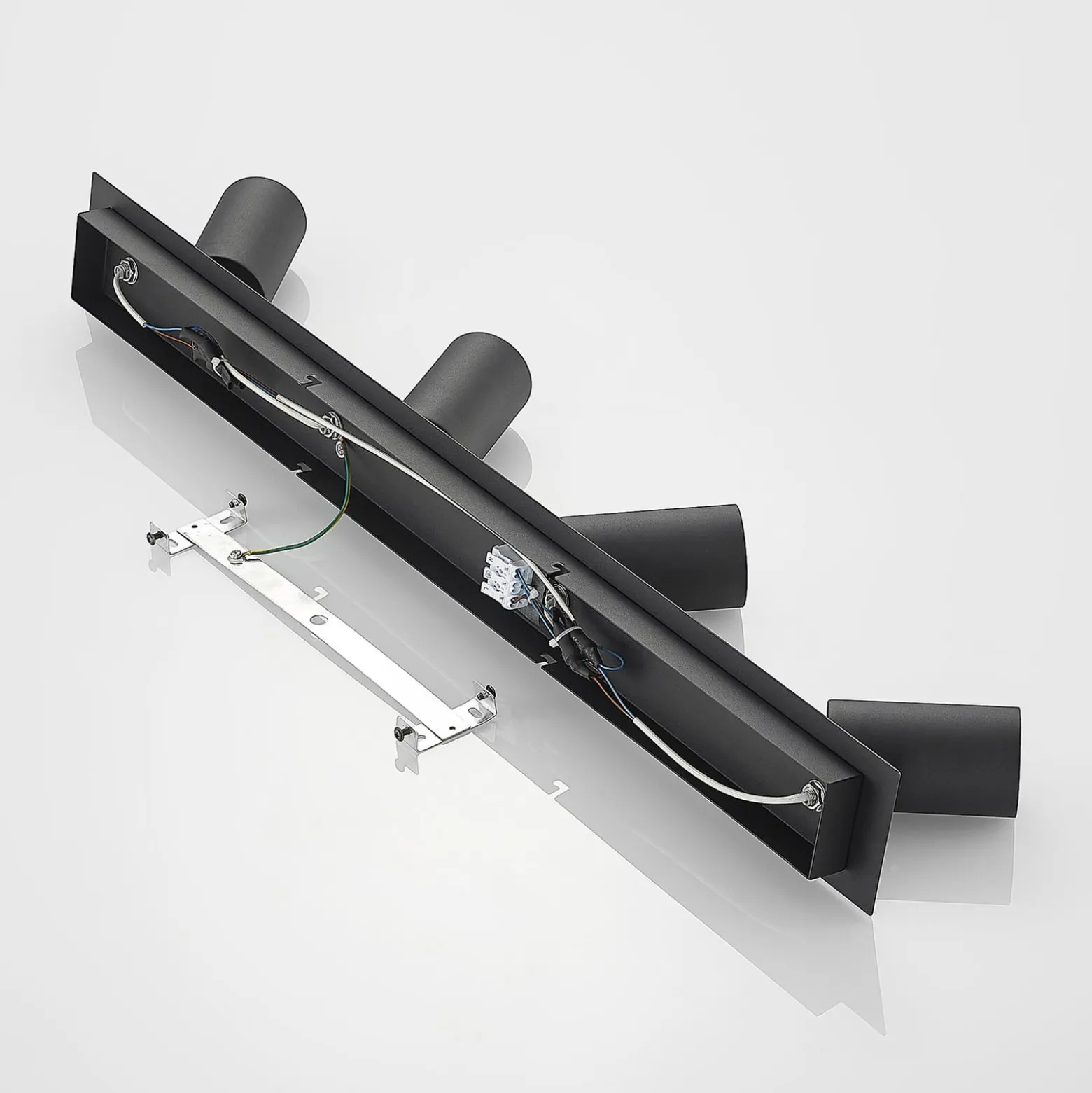 Lindby Deckenstrahler Joffrey, 80 cm, schwarz, 4-flg., GU10